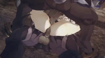 Feixiao termina con el culo y la pussy hechos mierda